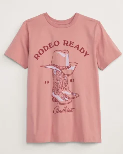 Pendleton WOMEN'S RODEO READY GRAPHIC TEE DUSTY ROSE Discount