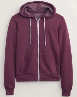 Pendleton WOMEN'S ROPE GRAPHIC ZIP HOODIE MAROON HEATHER Fashion