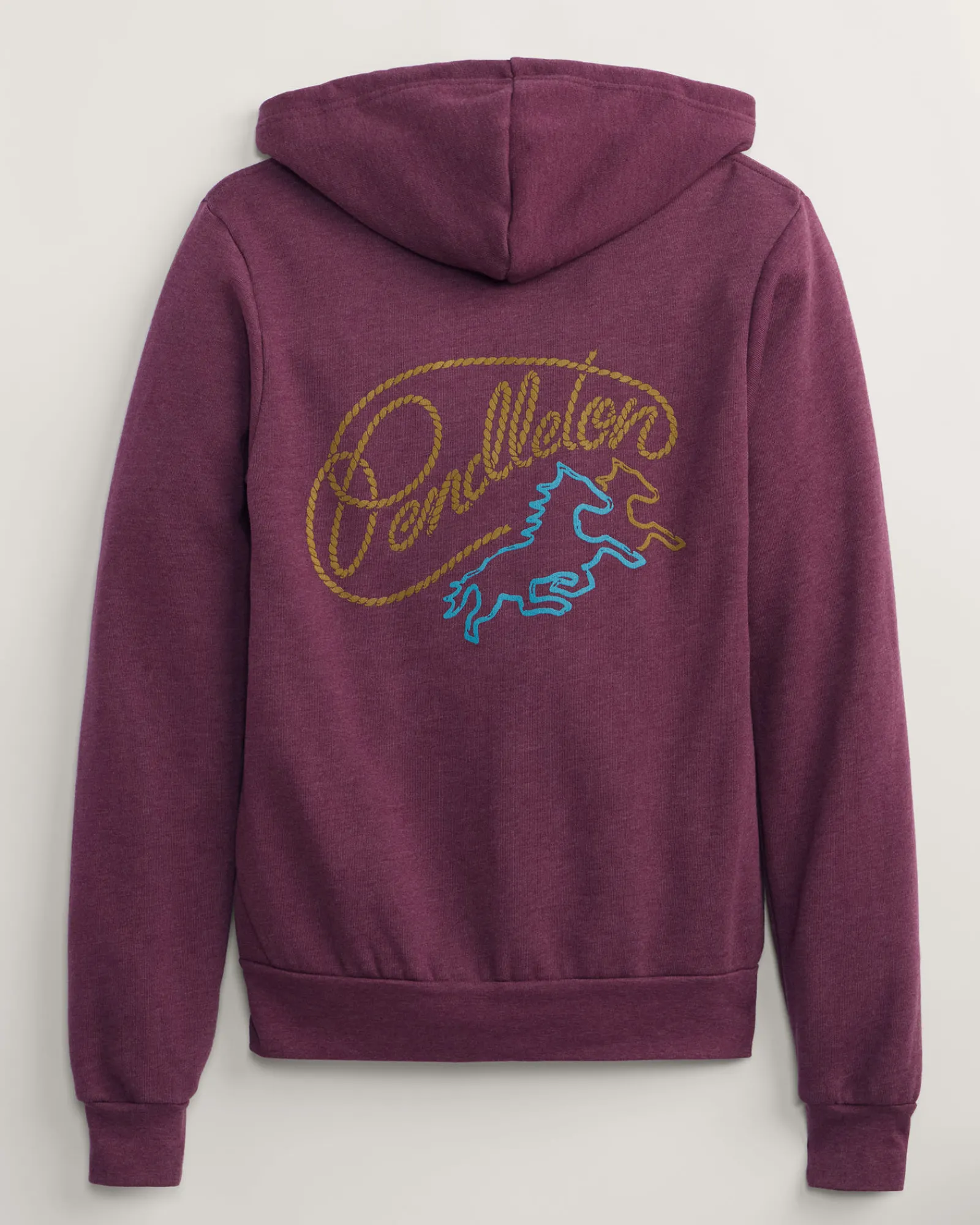 Pendleton WOMEN'S ROPE GRAPHIC ZIP HOODIE MAROON HEATHER Fashion