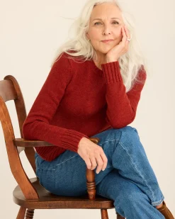 Pendleton WOMEN'S SHETLAND COLLECTION SWEATER CHILI RED Best