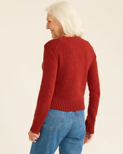 Pendleton WOMEN'S SHETLAND COLLECTION SWEATER CHILI RED Best