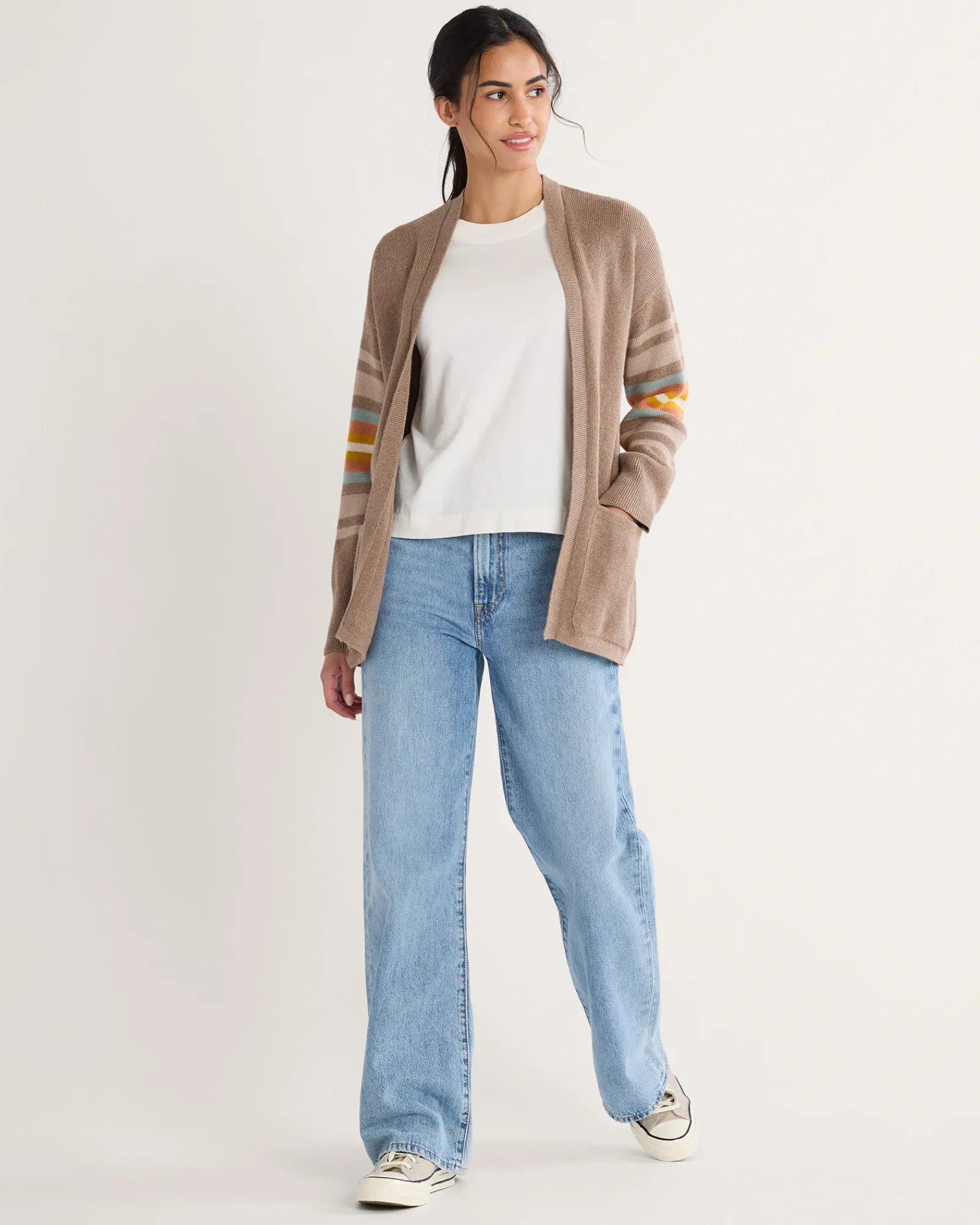 Pendleton WOMEN'S SIERRA SPRINGS COTTON CARDIGAN DARK TAUPE HEATHER Online
