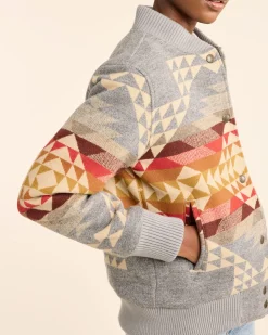 Pendleton WOMEN'S SMITH ROCK WOOL BOMBER GREY Online