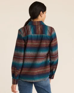 Pendleton WOMEN'S STRIPED BOARD SHIRT BLUE MULTI Outlet