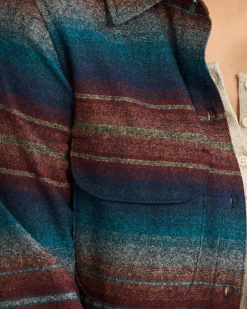 Pendleton WOMEN'S STRIPED BOARD SHIRT BLUE MULTI Outlet