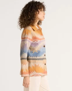 Pendleton WOMEN'S SUNSET PASS WOOL COAT ORANGE MULTI Outlet
