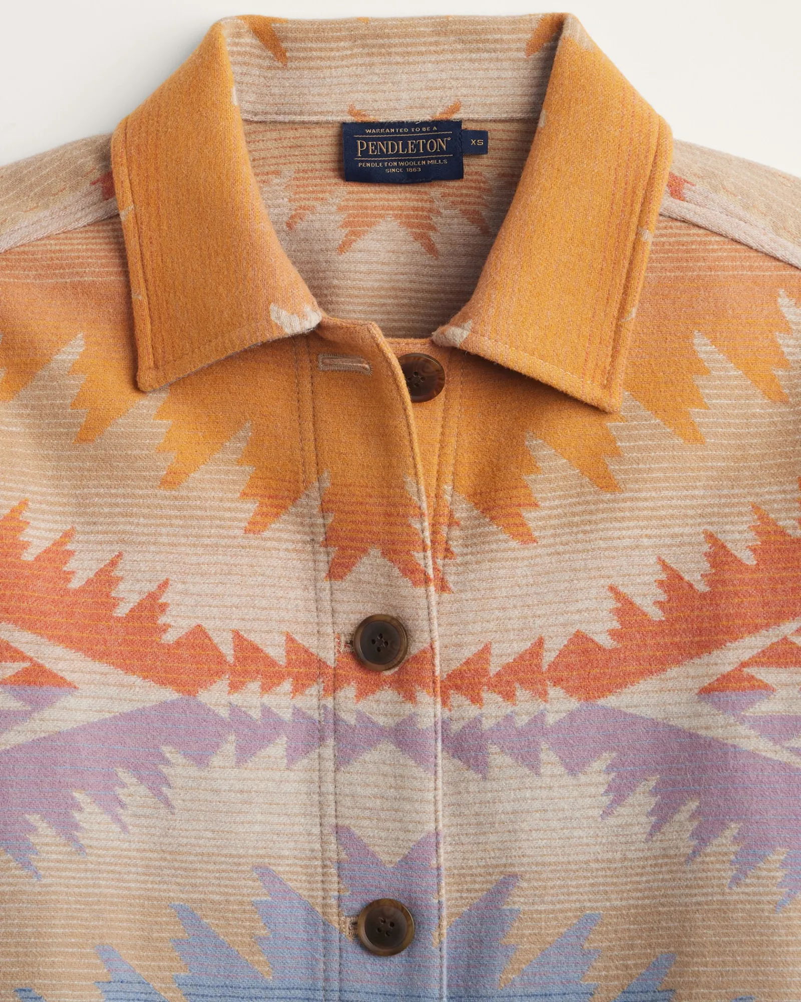 Pendleton WOMEN'S SUNSET PASS WOOL COAT ORANGE MULTI Outlet