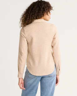 Pendleton WOMEN'S TEXTURED WOOL GAMBLER SHIRT ROSE TEXTURED CHECK Outlet
