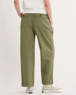 Pendleton WOMEN'S UTILITY COTTON/LINEN PANTS KHAKI GREEN Online