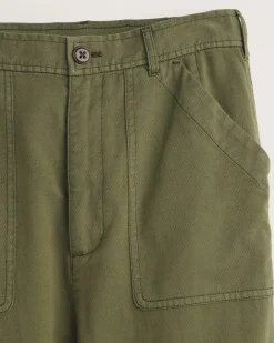 Pendleton WOMEN'S UTILITY COTTON/LINEN PANTS KHAKI GREEN Online