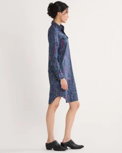 Pendleton WOMEN'S WESTERN PRINT GAMBLER SHIRT DRESS NAVY BRIGHTS Discount