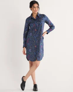 Pendleton WOMEN'S WESTERN PRINT GAMBLER SHIRT DRESS NAVY BRIGHTS Discount