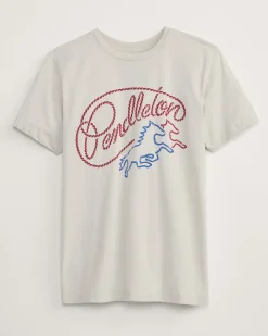 Pendleton WOMEN'S WESTERN ROPE GRAPHIC TEE BONE Hot