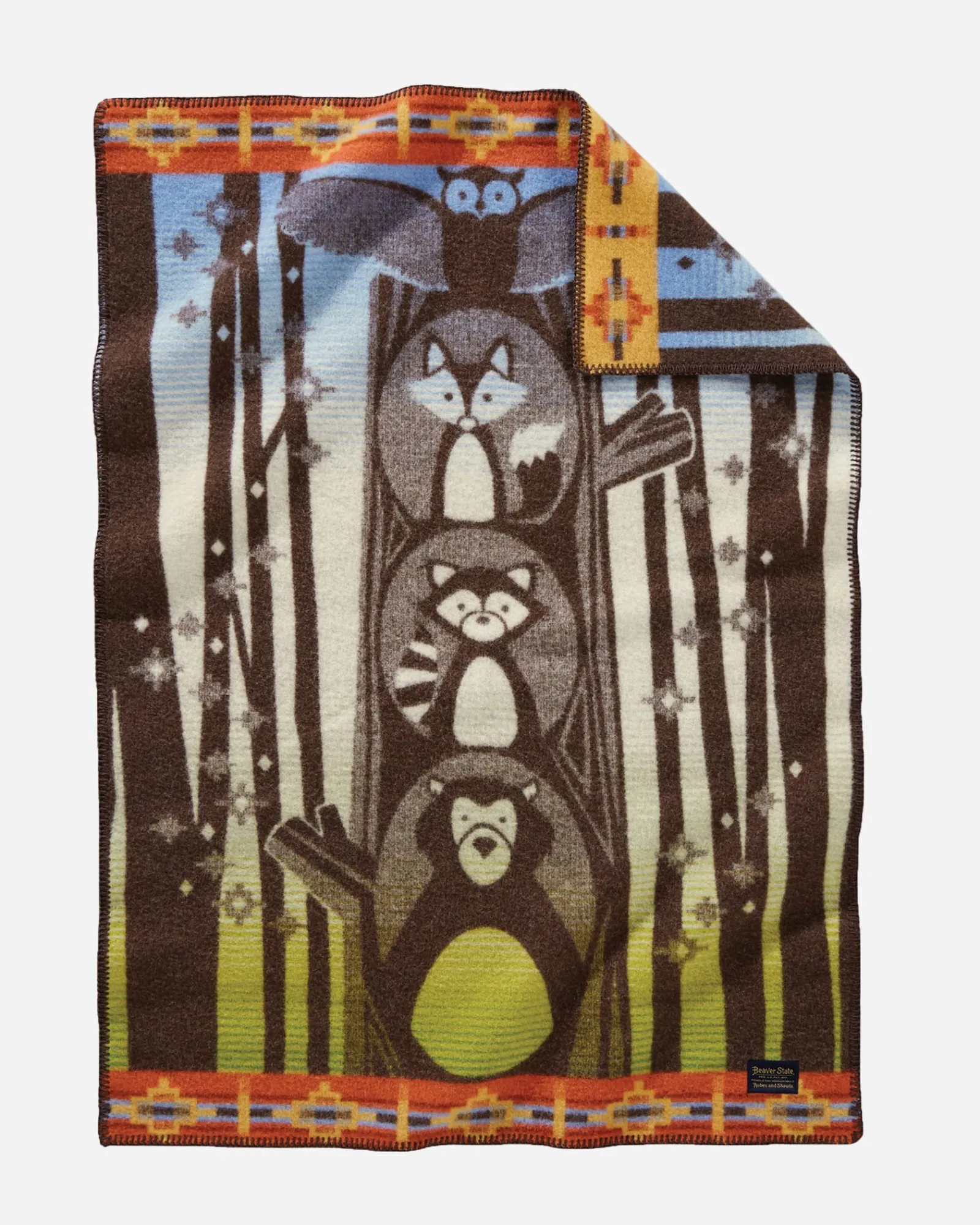 Pendleton WOODLAND NEIGHBORS CRIB BLANKET ONE SIZE Fashion