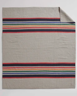 Pendleton YELLOWSTONE NATIONAL PARK PIECED QUILT SET TAN MULTI Hot